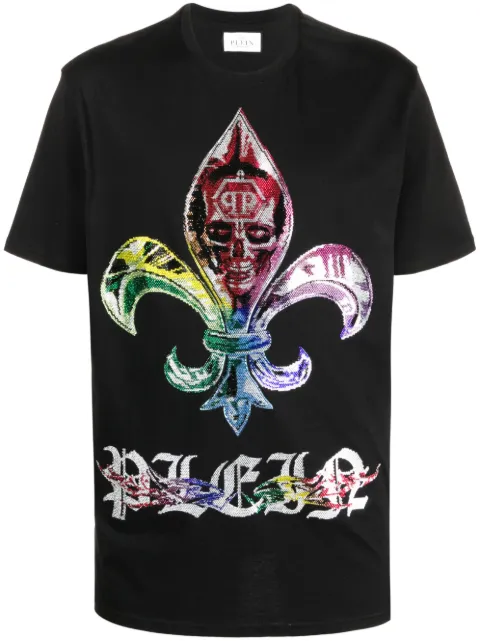 Philipp Plein SS Chrome round-neck T-shirt Black AACCMTK6595PJY002N