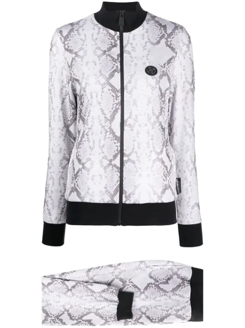 Plein Sport piton-print tracksuit set Grey AACCWJJ0183SJO002N