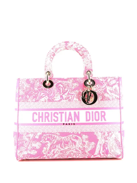 Christian Dior Pre-Owned 2020s pre-owned Lady D-Lite tote bag Pink 394655