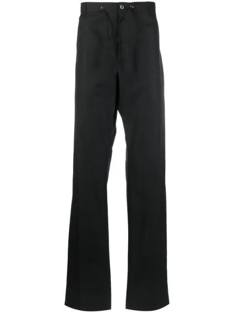 Alexander McQueen drawstring-waist straight-leg trousers Black 750674QVN37