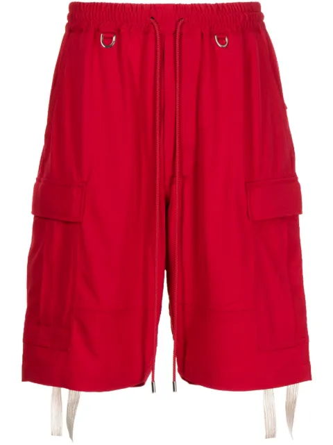 Mastermind Japan logo-print bermuda shorts Red MJ23E10TS079