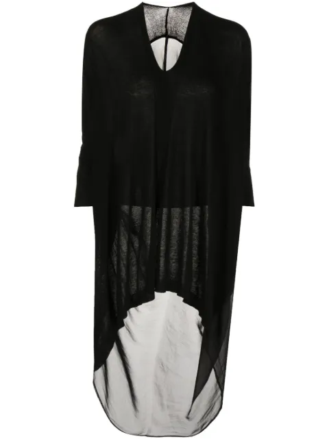Masnada V-neck long-sleeve blouse Black 74PM03BLK