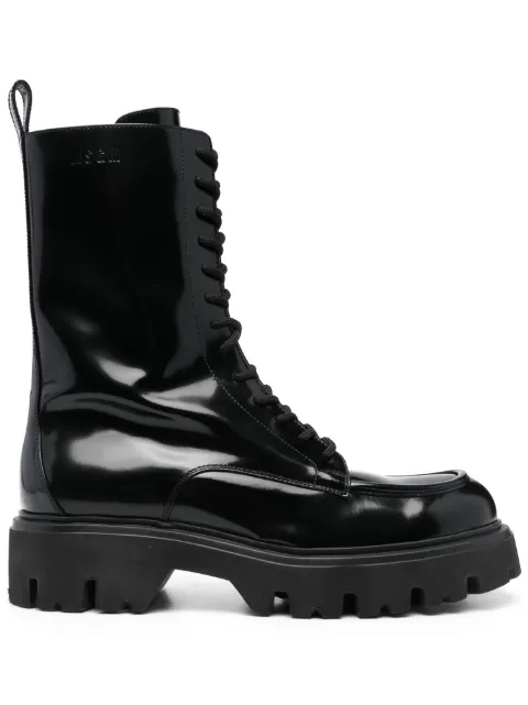 MSGM lace-up ankle-high boots Black 3540MS273854