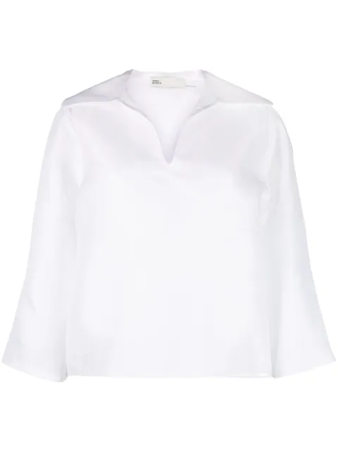 Tory Burch spread-collar silk shirt White 150889
