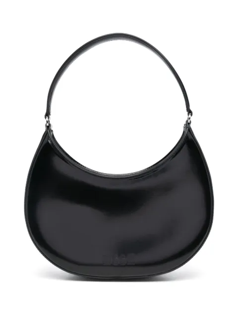 MSGM logo-debossed faux-leather Black 3541MDZ08645