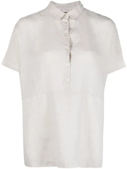 Kristensen Du Nord button-up short-sleeve shirt Neutrals E212