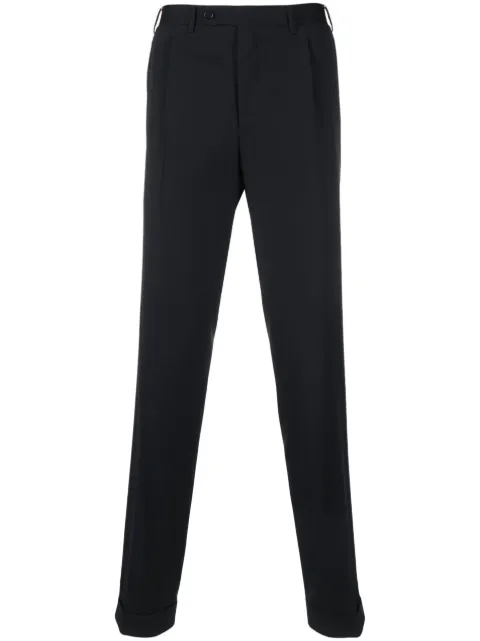 Canali straight-leg wool tailored trousers Blue AR0365271119