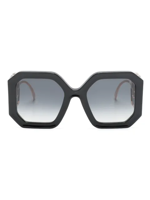 Philipp Plein Eyewear logo-lettering tinted sunglasses Black SPP067