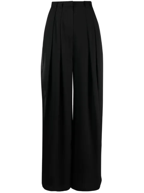 Mônot high-waist wide-leg trousers Black SS23509
