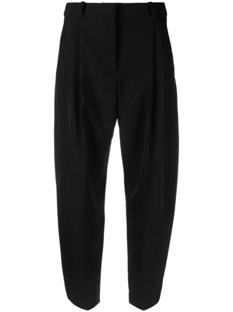 Stella McCartney pleated high-rise wool pants Black 5919643CU704