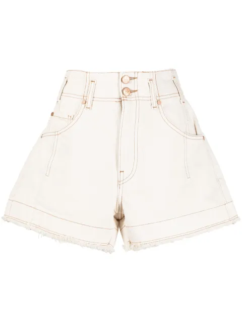 Ulla Johnson wide-leg high-waisted shorts White UJ990453