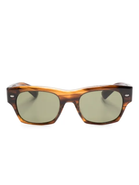 Oliver Peoples tortoiseshell-effect rectangle-frame sunglasses Brown OV5514SU