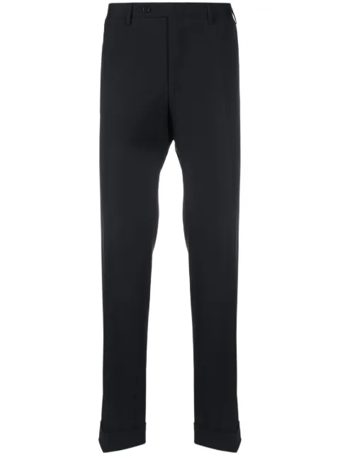 Canali straight-leg wool tailored trousers Blue AR0365274013
