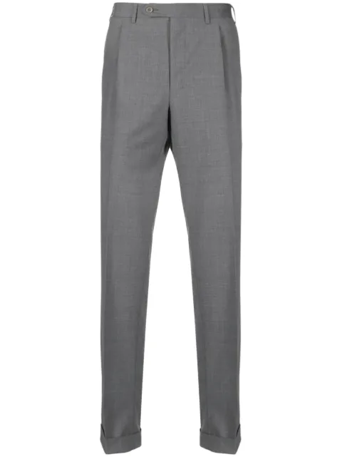 Canali straight-leg wool tailored trousers Grey AR0365271119