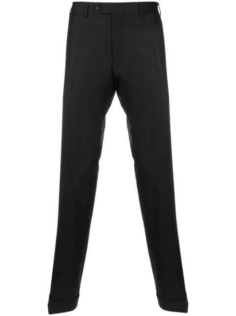 Canali straight-leg wool tailored trousers Black AX01199E71019