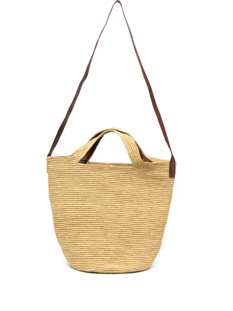 Sensi Studio interwoven-straw tote bag Neutrals 1364