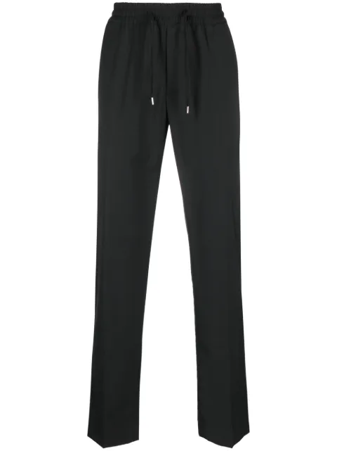 SANDRO elasticated straight-leg trousers Black SHPPA01144