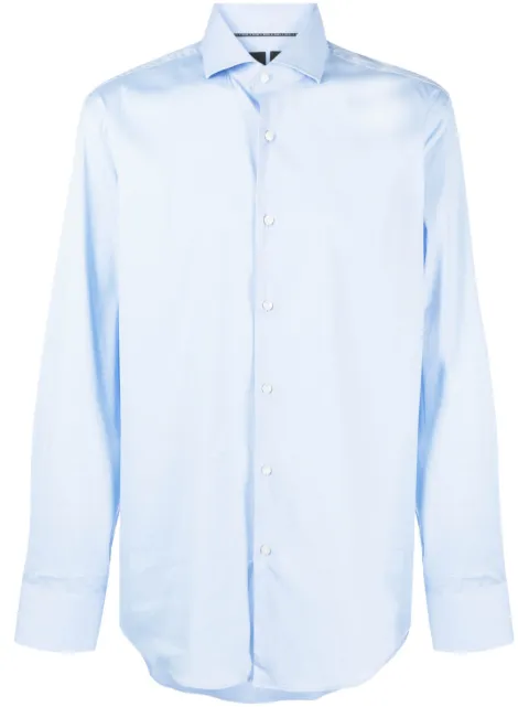 BOSS classic-collar long-sleeve shirt Blue 50479915450