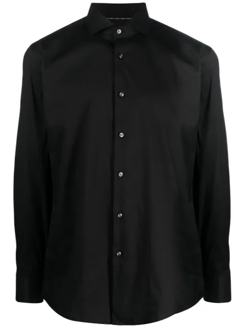 BOSS spread-collar button -up shirt Black 50479915