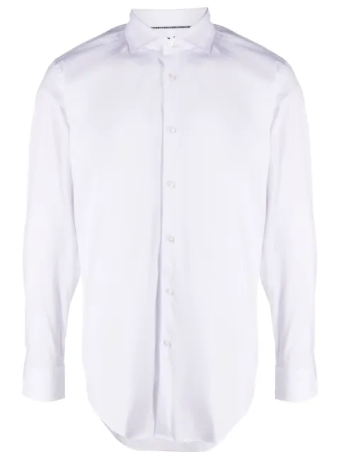 BOSS slim-fit shirt in easy-iron cotton-blend poplin White 50479915