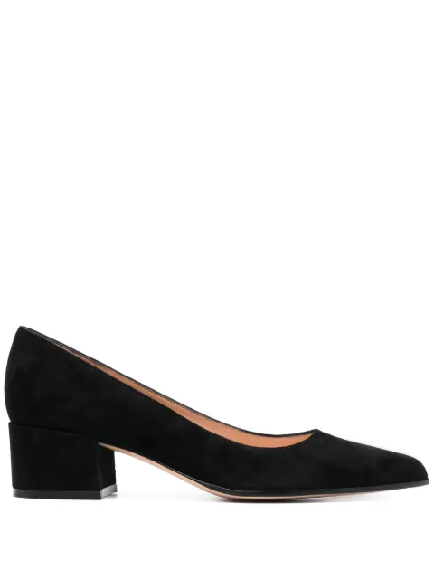 Gianvito Rossi Piper 45mm suede pumps Black G2217145RICCAM