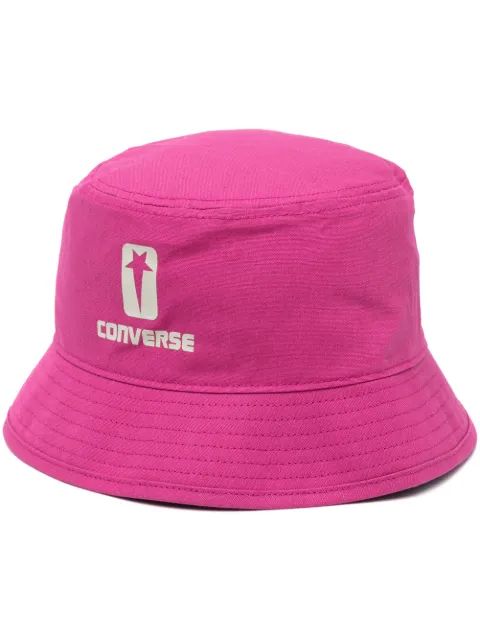 Converse x DRKSHDW logo-print canvas bucket hat Pink DC01CX090100R0