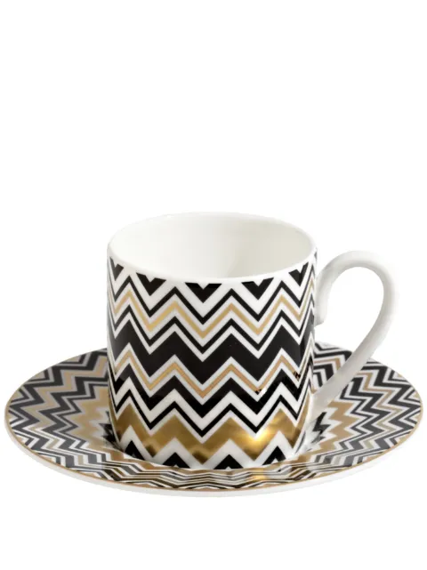 Missoni Home Zig Zag coffee cup (set of 2) Multicolour MHPZZG12S2