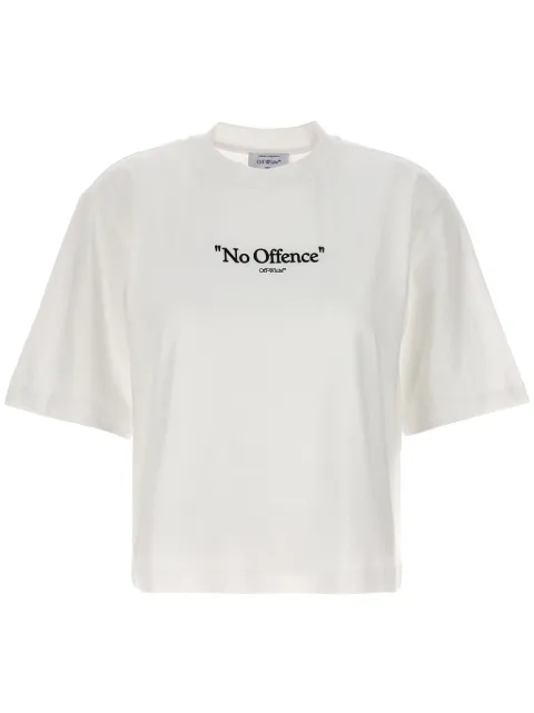 Off-White No Offence cotton T-shirt White OWAA124F23JER0010110