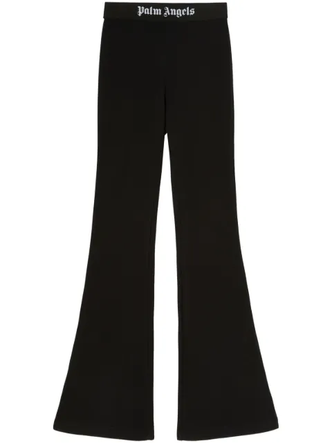 Palm Angels flared trousers Black PWCH017F23FLE0011010