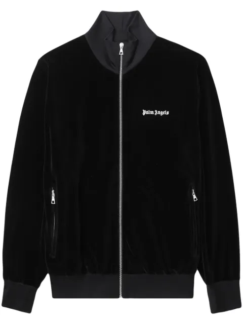 Palm Angels logo-print track jacket Black PMBD059F23FAB0011001
