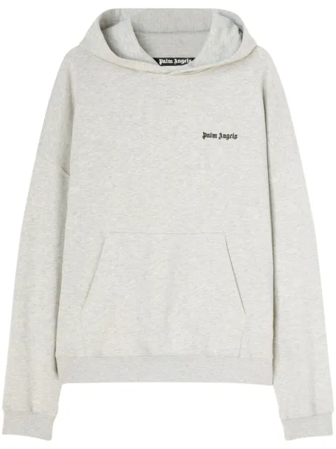 Palm Angels embroidered-logo hoodie Grey PMBB126F23FLE0010810