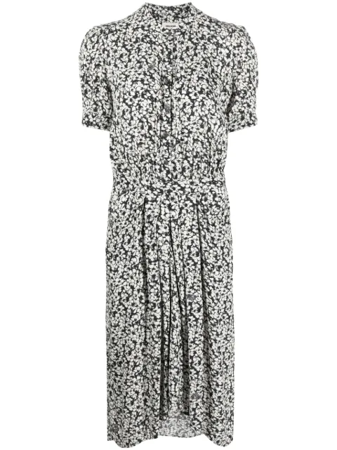Zadig&Voltaire Rima floral-print midi dress Blue WWDR01287