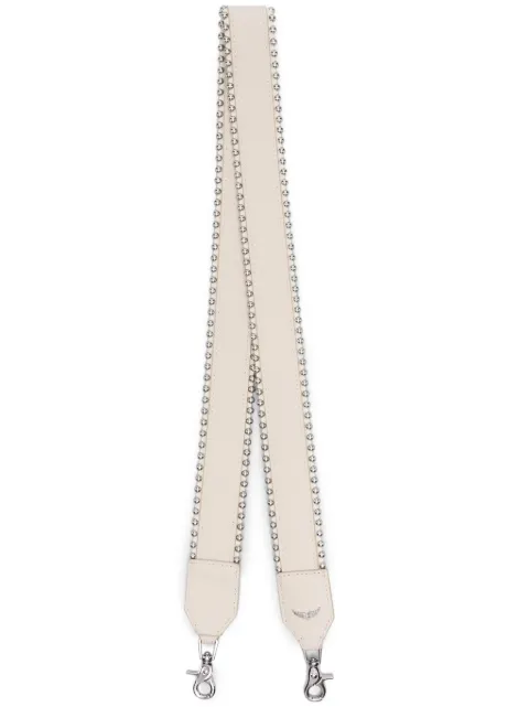Zadig&Voltaire logo-plaque leather bag strap Neutrals LWOG00003