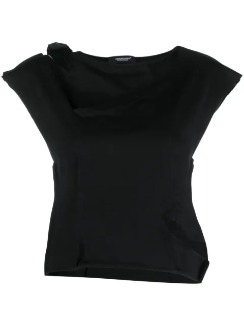 Undercover cut-out cotton T-shirt Black UC1C1807