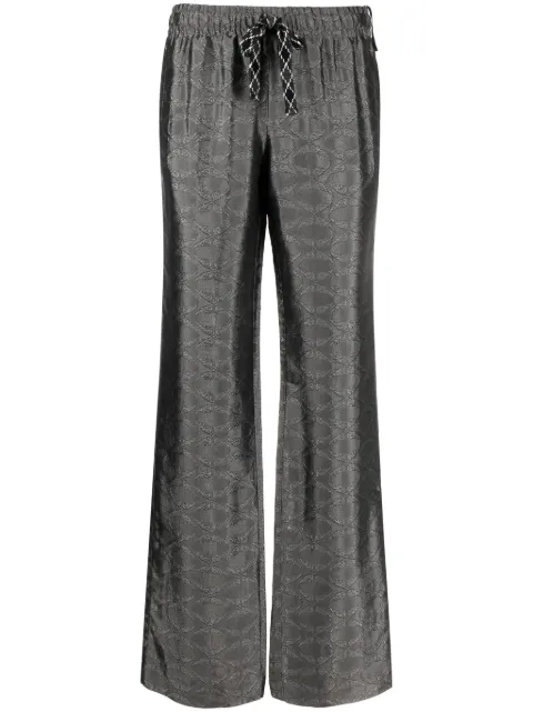 Zadig&Voltaire Pomy patterned-jacquard flared trousers Grey WWPA00776