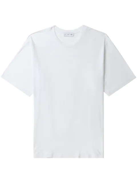 Post Archive Faction logo-print lyocell T-shirt White 50TTRW