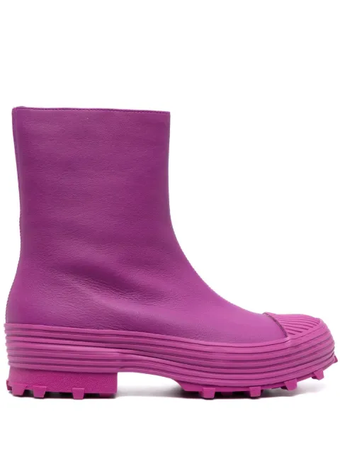 CamperLab Traktori leather ankle boots Purple A700004005