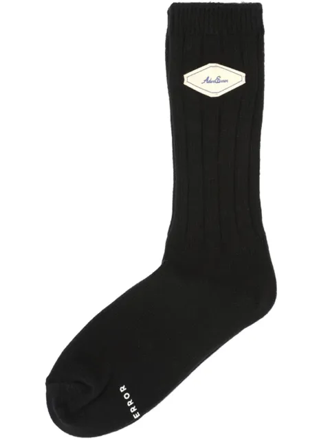 Ader Error logo-patch socks Black BMADSSAC0301BK