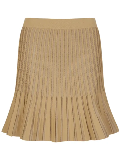 MASTER BUNNY EDITION logo-waistband flared skirt Brown 7593134202
