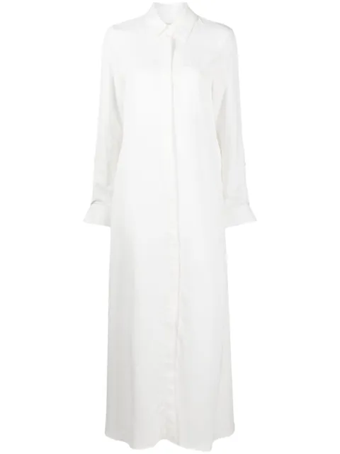 TWP long-sleeve maxi shirt dress White A361671W185WHT
