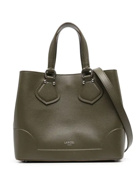 Lancel logo-print leather bag Green A12133YYTU