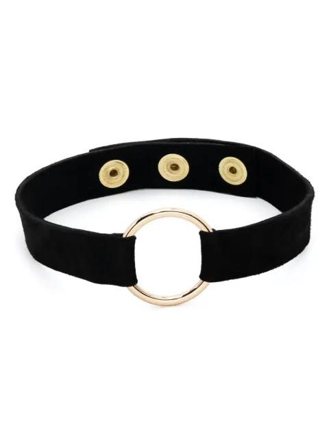 Manokhi Marla suede choker necklace Black MANO116A361MARLA2