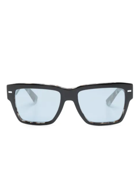 Dolce & Gabbana Eyewear logo-engraved square-frame sunglasses Black DG4431