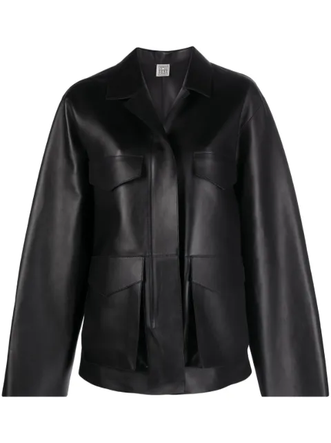 TOTEME Army leather jacket black Black 233108737200
