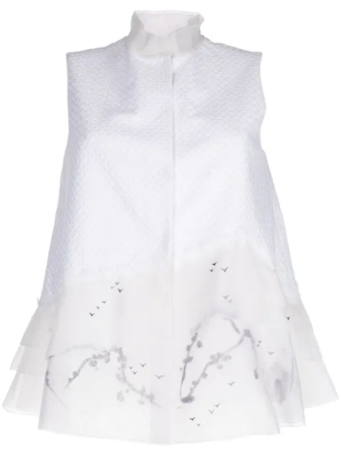 SHIATZY CHEN Renascent Collection button-up vest White 132634