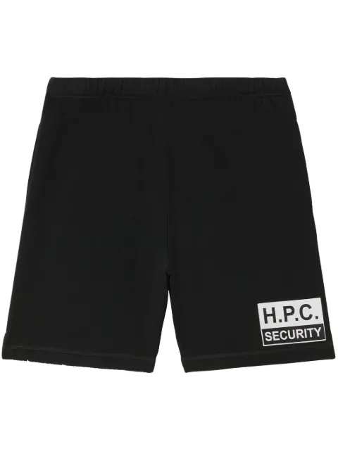 Heron Preston Security cotton track shorts Black HMCI011F23JER0021001