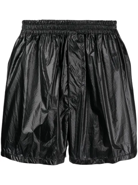 SAPIO thigh-length track shorts Black N71NYLON
