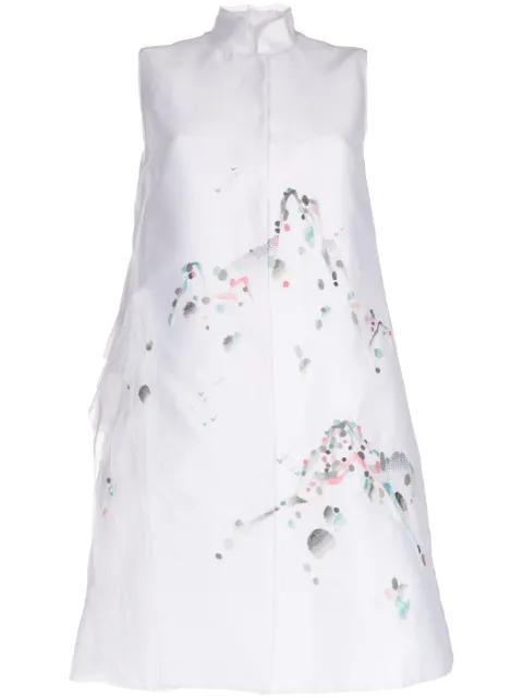 SHIATZY CHEN Renascent Collection organza-panels coat White 132674