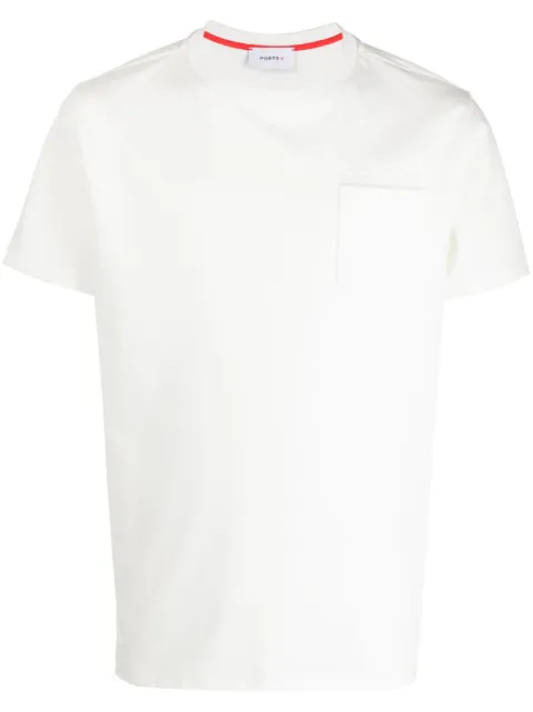 Ports V logo-embossed T-shirt White VS23TE02
