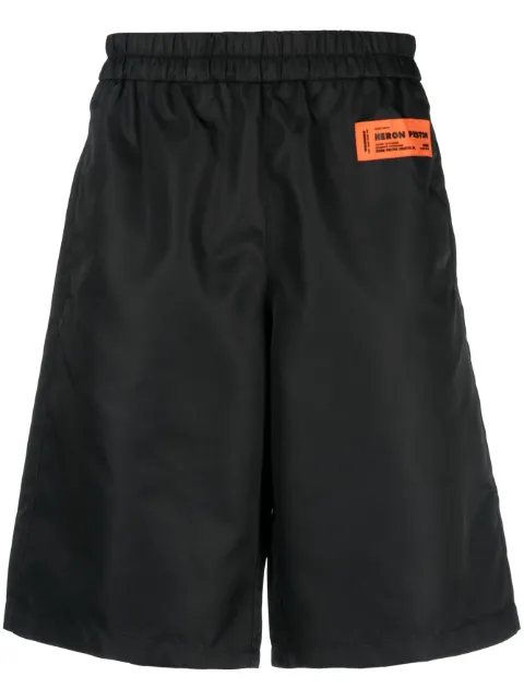 Heron Preston Ex-Ray logo-patch shorts Black HMCB012F23FAB0011000